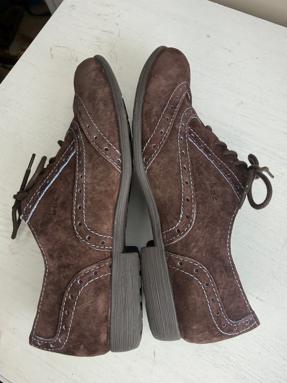 BOC Born Suzette Suede Wingtip Laceup Oxford Shoes sz 8.5 - Picture 7 of 14